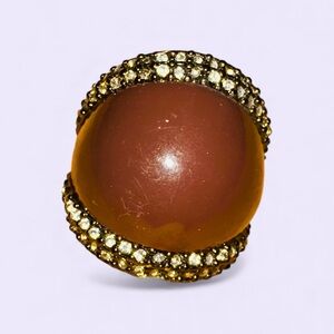 Stella & Dot plum with crystals Women's Ring 9